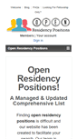 Mobile Screenshot of openresidencypositions.com